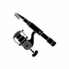 creative details Fishing Rod Icon vector illustration 
