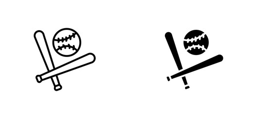 Baseballicons for ui. vector illustration