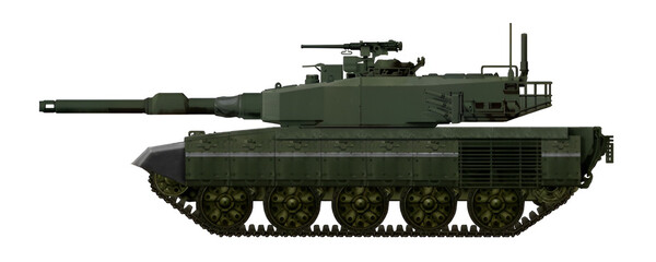 MBT concept, with features from the T-54 and Type 90 MBT, with a 120mm gun © Tikros