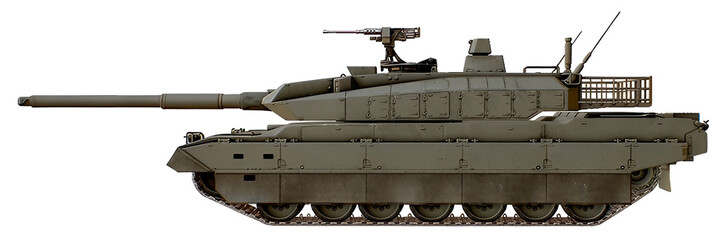 Concept of a new MBT based on the Type 10 using a 120mm gun © Tikros