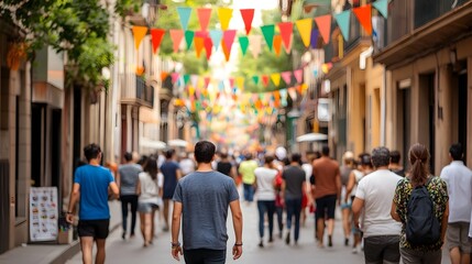 Vibrant of Diversity in a Pedestrian-Friendly City Street