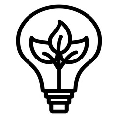 ecologic light bulb icon vector illustration concept