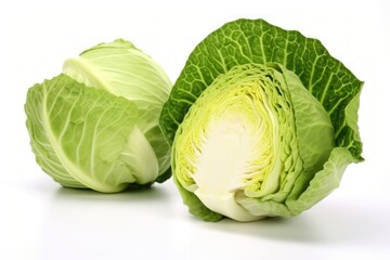 Green cabbage vegetable plant food.