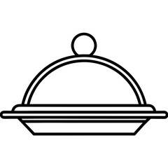 Serving Tray Outline Vector Collection