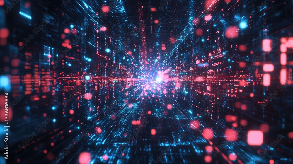 Poster connected factory environment using ai and iot for real-time data-driven decisions.