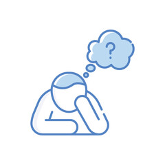 Thinking Vector icon
