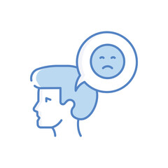 Negative  Behaviour Vector icon