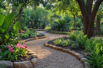 trail in trees garden