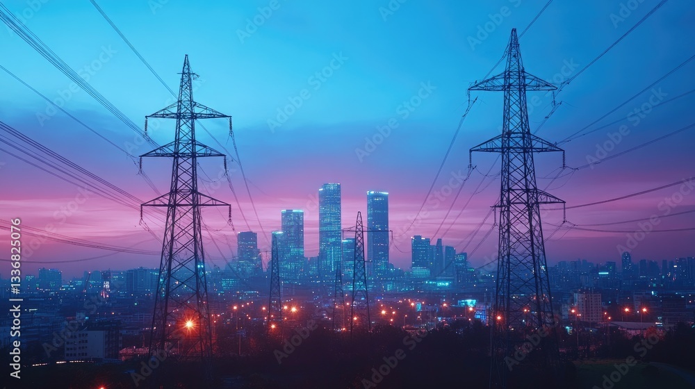 Poster digital it infrastructure with a smart grid and blockchain integration.