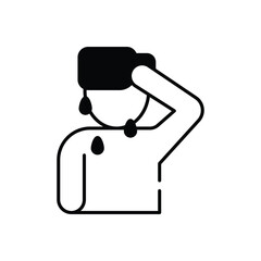 Sweating  Vector icon
