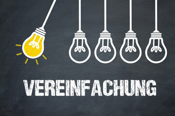 Vereinfachung	
