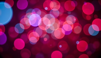 Vibrant abstract circular patterns of colorful bokeh create a mesmerizing and festive atmosphere, evoking a sense of joy and celebration from the playful dance of light.