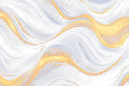 Abstract navy blue and gold wave pattern.