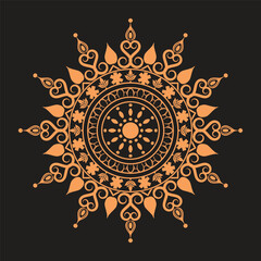 Beautiful and Creative colorful mandala art design.