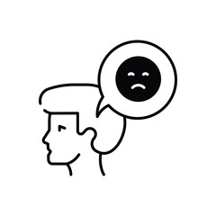 Negative  Behaviour Vector icon