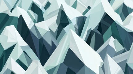 Abstract Geometric Mountain Peaks: A Modern Landscape Design