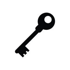 key silhouette vector illustration 