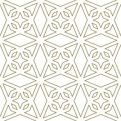 Seamless geometric pattern in arabic style Zellij Rounded corners
