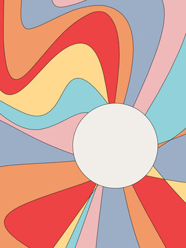 Colorful Abstract Swirl Background Illustration