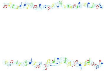 Colorful Musical Notes Illustration