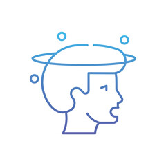 Dizziness Vector icon