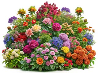 Beautiful Flower Bushes PNG Images
