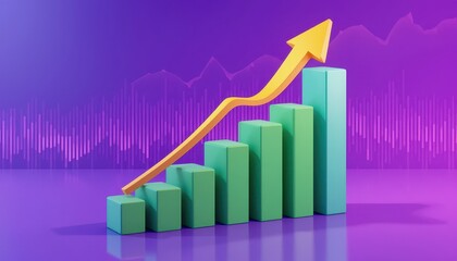 Infographic business growth in digital space