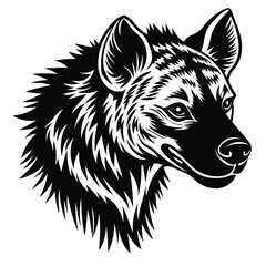 Adobe Illustrator ArtAdorable hyena line art illustration designed for kids to fill with vibrant colorswork