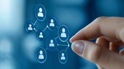 Hand reaching for social media connection, a visual representation of online engagement