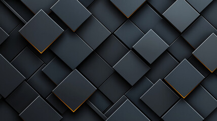 Black and gray abstract background featuring geometric shapes with modern design. interplay of light and shadow creates dynamic visual effect