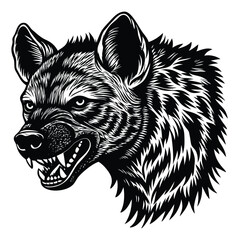 Adobe Illustrator ArtAdorable hyena line art illustration designed for kids to fill with vibrant colorswork