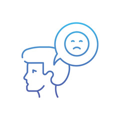 Negative  Behaviour Vector icon