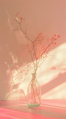 Vase botanical furniture blossom pottery.