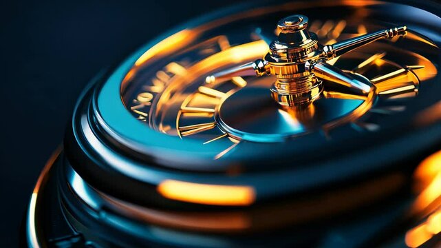This close-up image showcases a vintage compass with intricate brass details, emphasizing its elegance and craftsmanship. Ideal for travel themes.