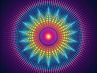 Radial Dots Abstract Backgrounds