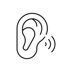 Hearing Disorder Vector icon