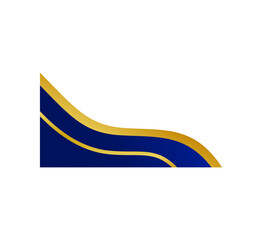 Elegant Blue and Gold Certificate Border