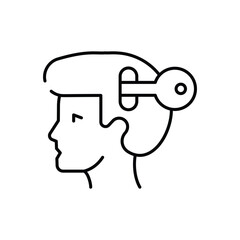 Mind Unlock Vector icon