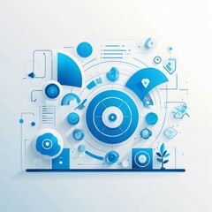 abstract technology background with arrows