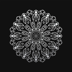 Simple round decoration. mandala design