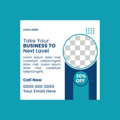 Modern Social Media Post Design Template..