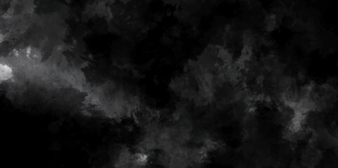 Abstract smoke on black background texture. dark grunge concrete wall texture. dark black and gray smooth smoke, fog abstract steam background with clouds backdrop design. dark paper texture.