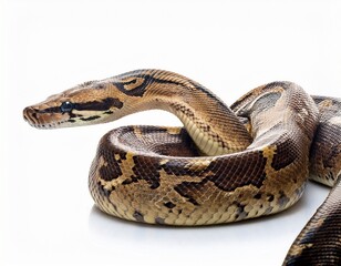 Anaconda isolated white background
