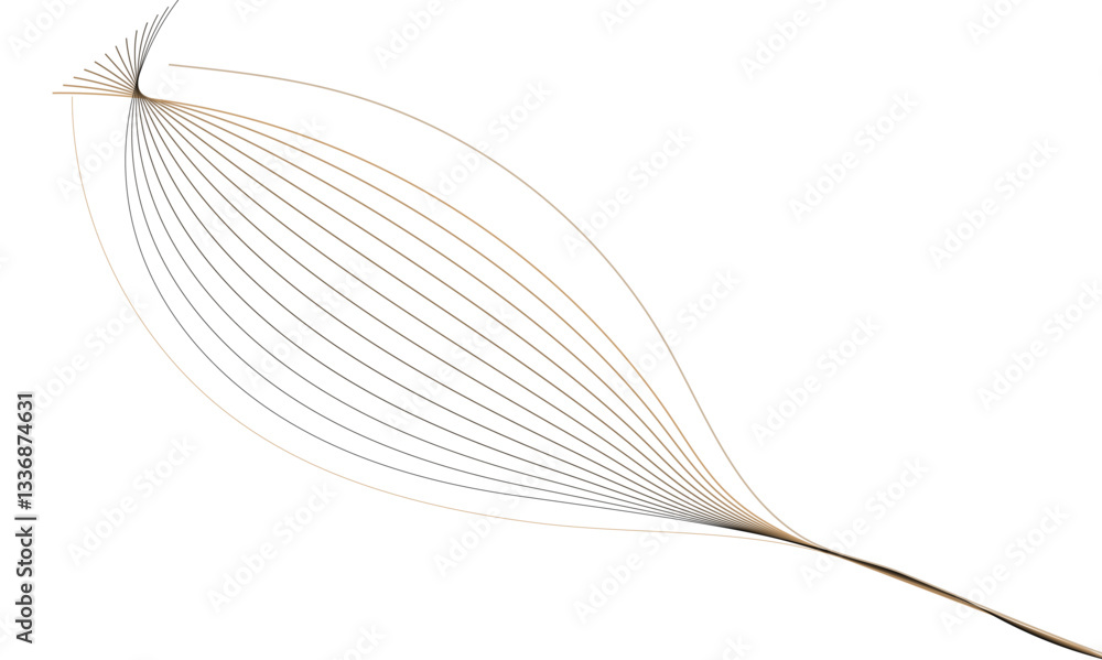 Poster abstract wave line vector technology design banner with flowing color wave line background. design f