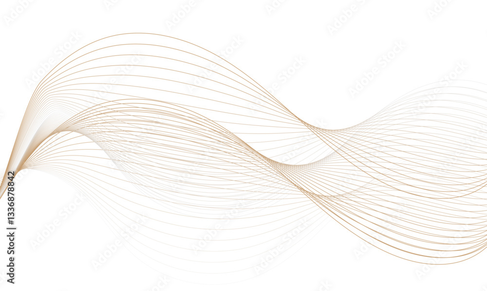 Aufkleber abstract wave line vector technology design banner with flowing color wave line background. design f