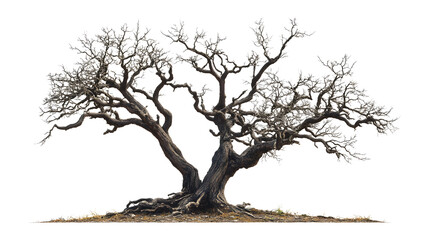 Fototapeta premium A large tree with no leaves is standing