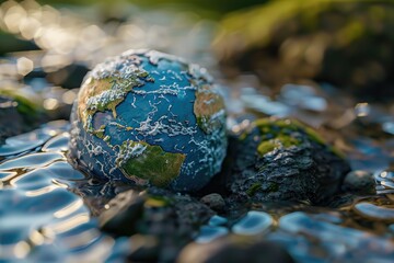 Clear Pixel Image of Water Recycle in World Usa