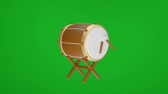 bedug for ramadan kareem mawlid iftar isra miraj eid al fitri muharram eid al adha copy text area 3d animation