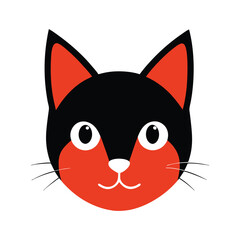 cat head vector illustration design