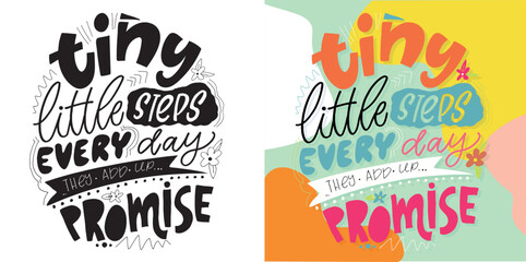 Fototapeta premium Lettering quote for t-shirt design, mug print, bag print, clothes fashion. 100% hand drawn vector image.